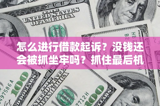 北京怎么进行借款起诉？没钱还会被抓坐牢吗？抓住最后机会！