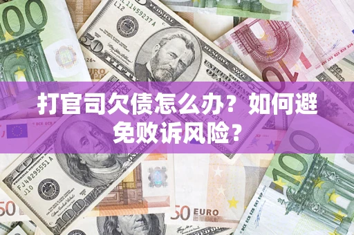 北京打官司欠债怎么办？如何避免败诉风险？