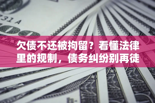 北京欠债不还被拘留？看懂法律里的规制，债务纠纷别再徒劳奔波