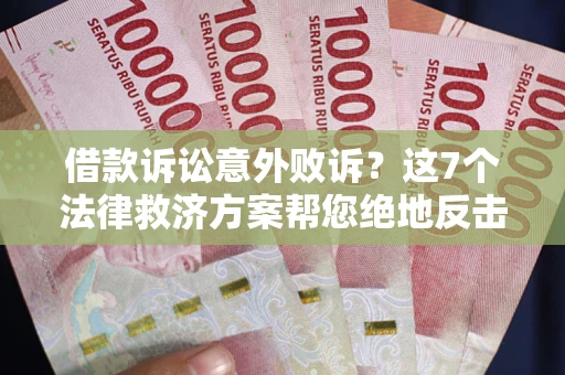 北京借款诉讼意外败诉？这7个法律救济方案帮您绝地反击！