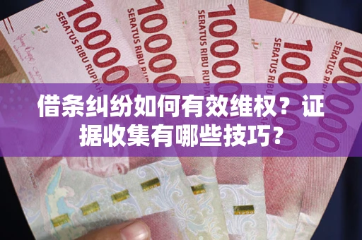 北京借条纠纷如何有效维权？证据收集有哪些技巧？