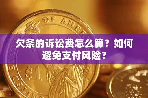 北京欠条的诉讼费怎么算？如何避免支付风险？