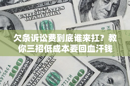 北京欠条诉讼费到底谁来扛？教你三招低成本要回血汗钱